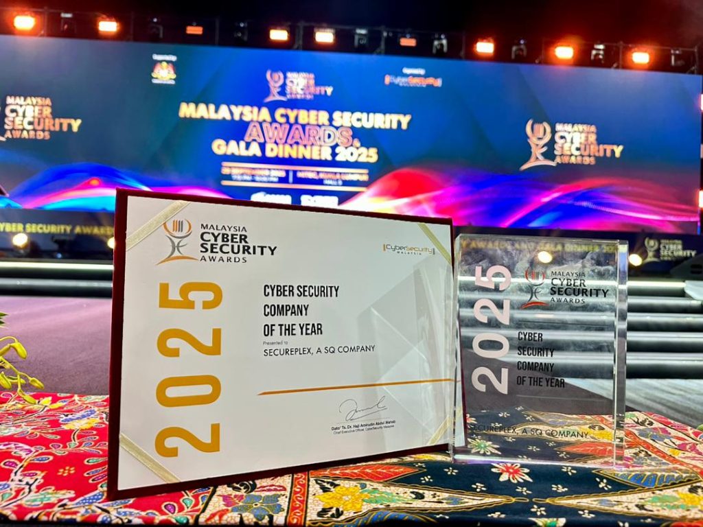 SecurePlex wins the “Cyber Security Company of the Year 2025” award at the Malaysia Cyber Security Awards held at MITEC, Kuala Lumpur.